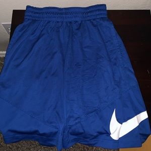 Blue nike shorts